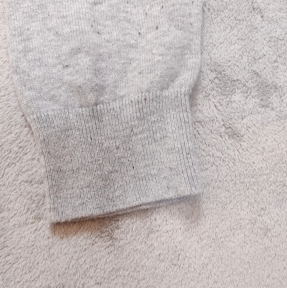 Bass Gray Preppy V-Neck Cardigan Sz M - Picture 5 of 11